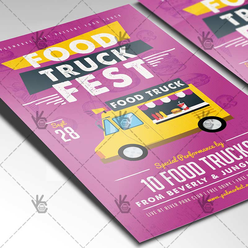 food_truck_flyer_psdmarket_2.jpg Food Truck - Premium Flyer PSD Template - Image 2