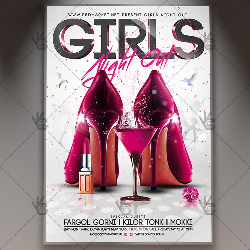 girls_night_out_flyer_psdmarket_1.jpg Girls Night Out - Premium Flyer PSD Template - Image 1