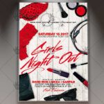 Girls Night Party Flyer PSD