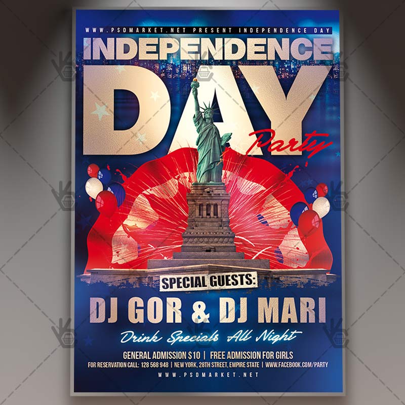 independence_day_flyer_psdmarket_1.jpg Independence Day - Premium Flyer PSD Template - Image 1