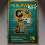 Indie Week Festival - Premium Flyer PSD Template