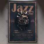 Jazz Festival - Premium Flyer PSD Template