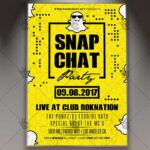 Snap Chat Party - Premium Flyer PSD Template
