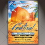 Summer DJ Festival - Premium Flyer PSD Template