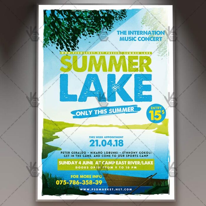 Summer Lake - Premium Flyer PSD Template - Image 1