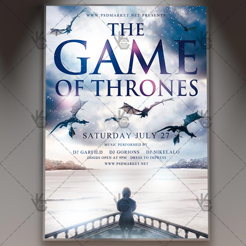 the_game_of_thrones_flyer_psdmarket_1.jpg The Game Of Thrones - Premium Flyer PSD Template - Image 1