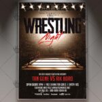 Wrestling Night - Premium Flyer PSD Template