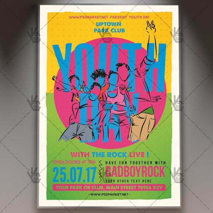 Youth Day - Premium Flyer PSD Template - Image 1