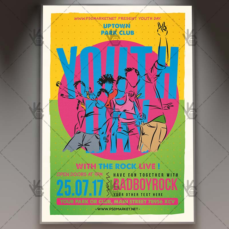 youth_day_flyer_psdmarket_1.jpg Youth Day - Premium Flyer PSD Template - Image 1