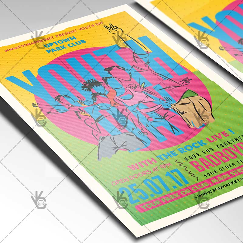 youth_day_flyer_psdmarket_2.jpg Youth Day - Premium Flyer PSD Template - Image 2