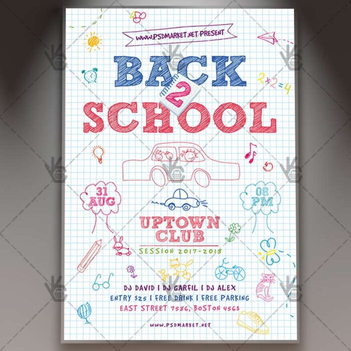 Back 2 School - Premium Flyer PSD Template - Image 1