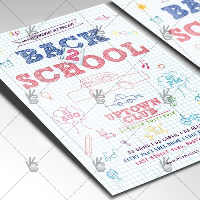Back 2 School - Premium Flyer PSD Template - Image 2