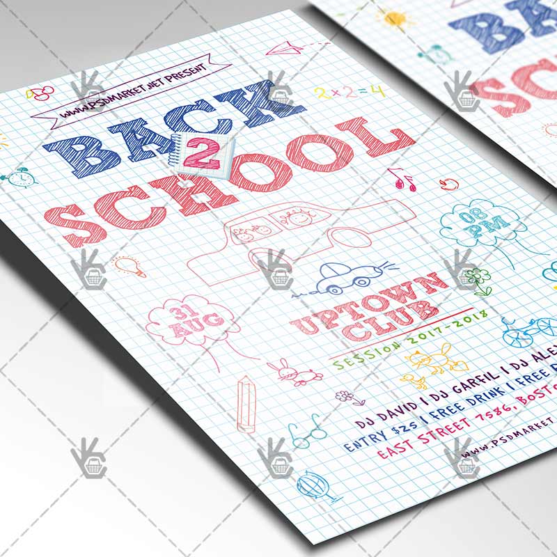 back_2_school_flyer_psdmarket_2.jpg Back 2 School - Premium Flyer PSD Template - Image 2
