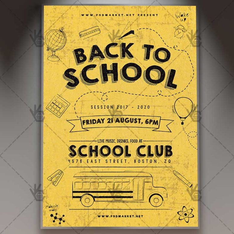 Back to School - Premium Flyer PSD Template - Image 1