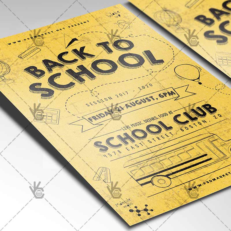 back_to_school_flyer_psdmarket_2.jpg Back to School - Premium Flyer PSD Template - Image 2