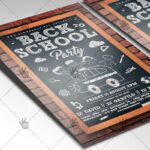 Back to School Party Kids - Premium Flyer PSD Template - Image 2