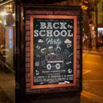 Back to School Party Kids - Premium Flyer PSD Template - Image 3