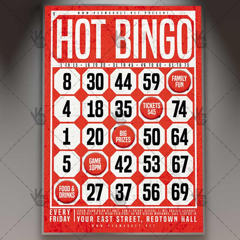 bingo_flyer_psdmarket_1.jpg Bingo - Premium Flyer PSD Template - Image 1