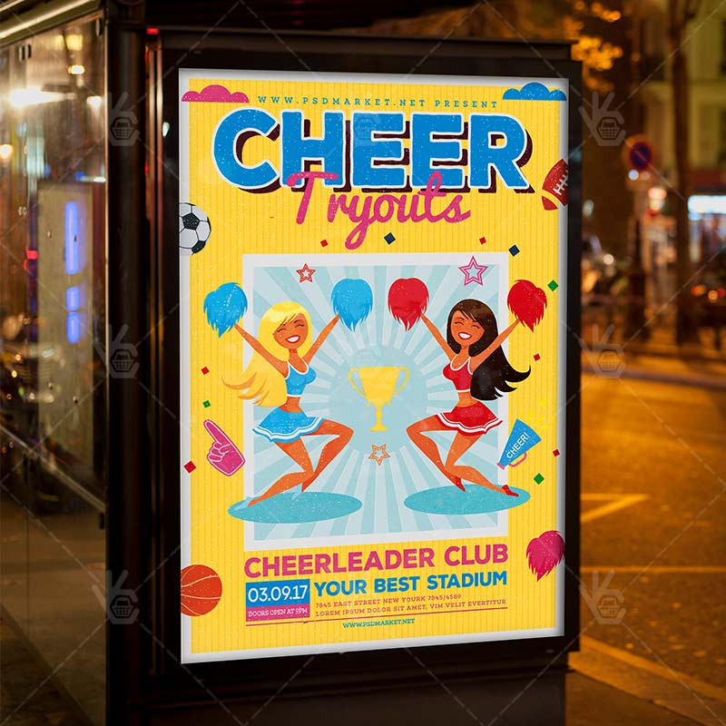 cheer_tryouts_flyer_psdmarket_3.jpg Cheer Tryouts - Premium Flyer PSD Template - Image 3