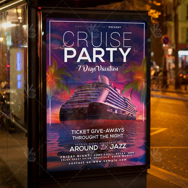 cruise_vacation_flyer_psdmarket_3.jpg Cruise Vacation - Premium Flyer PSD Template - Image 3