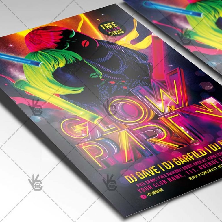 Disco 80s-90s - Club Flyer PSD Template | PSDmarket