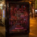 Happy Hour Neon - Premium Flyer PSD Template - Image 3