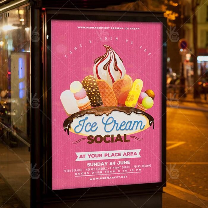 Ice Cream - Premium Flyer PSD Template - Image 3