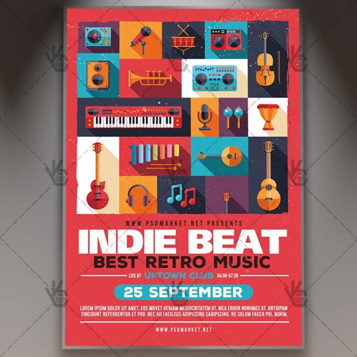 Indie Beat - Premium Flyer PSD Template - Image 1