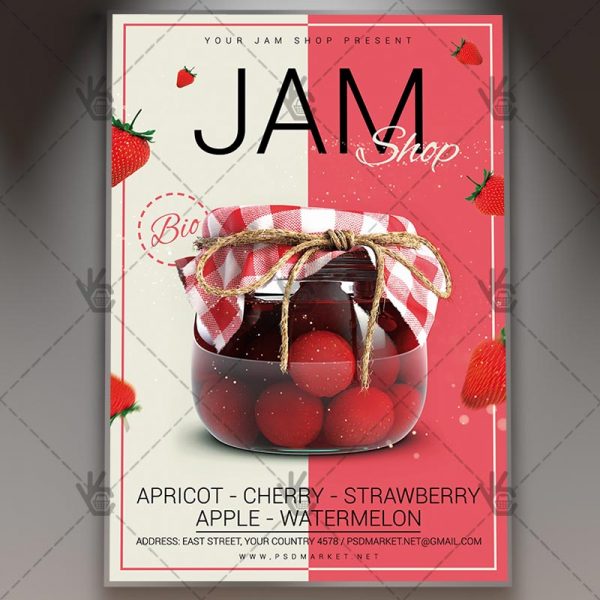 Jam Shop Premium Flyer PSD Template PSDmarket