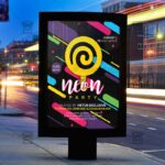 Neon Party - Flyer PSD Template | ExclusiveFlyer