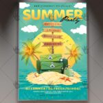 Summer Travel Party - Premium Flyer PSD Template