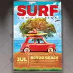 Surf Competition - Premium Flyer PSD Template