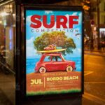 Surf Competition - Premium Flyer PSD Template - Image 3