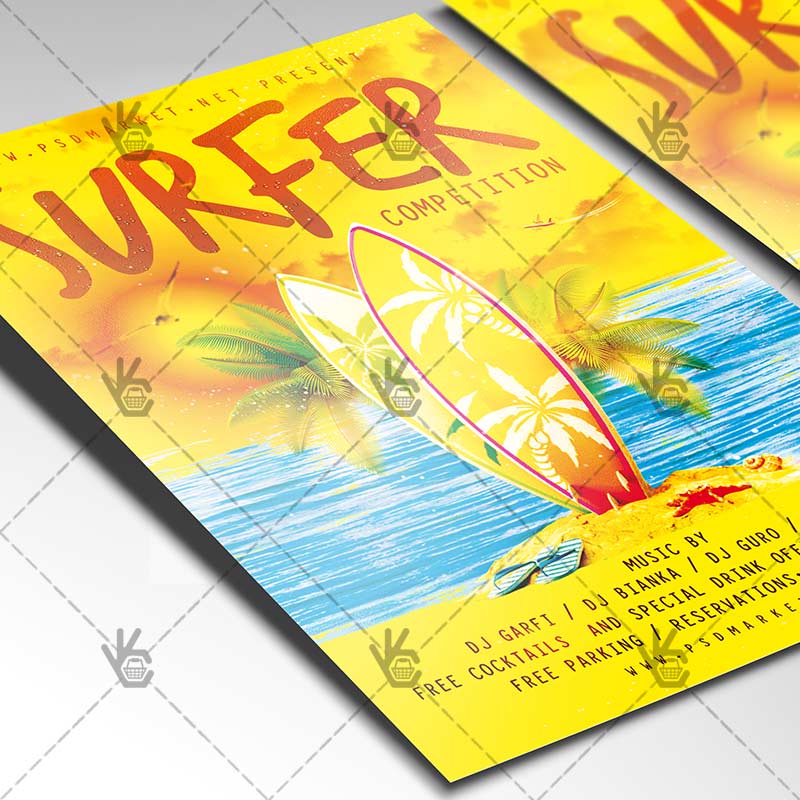 surfer_competition_flyer_psdmarket_2.jpg Surfer Competition - Premium Flyer PSD Template - Image 2