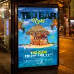 Tiki Bar Night - Premium Flyer PSD Template - Image 3