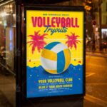Volleyball Tryouts - Premium Flyer PSD Template - Image 3