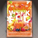 Weekend Drinks - Premium Flyer PSD Template