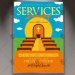 Church Sunday Services - Premium Flyer PSD Template