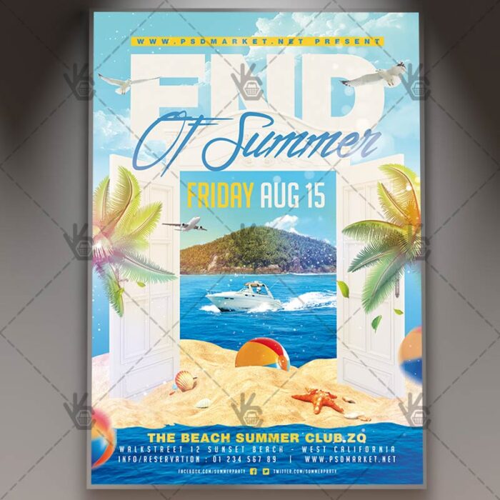 End of Summer - Seasonal Flyer PSD Template - Image 1