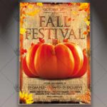 Fall Festival Party - Autumn Flyer PSD Template