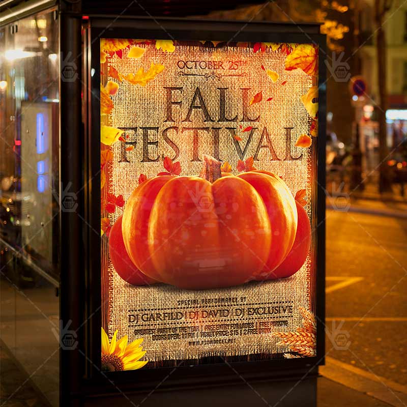 fall_festival_party_flyer_psdmarket_3.jpg Fall Festival Party - Autumn Flyer PSD Template - Image 3