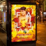 Fall Party - Autumn Flyer PSD Template - Image 3