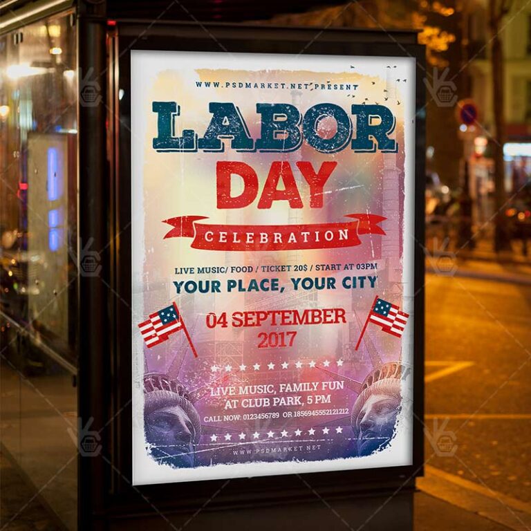 Labor Day Celebration - Premium Flyer PSD Template - Image 3