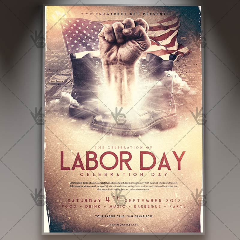 labor_day_flyer_psdmarket_1.jpg Labor Day - Premium Flyer PSD Template - Image 1