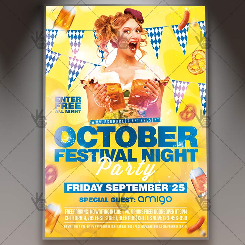 october_festival_night_flyer_psdmarket_1.jpg Oktober Festival Night - Autumn Flyer PSD Template - Image 1