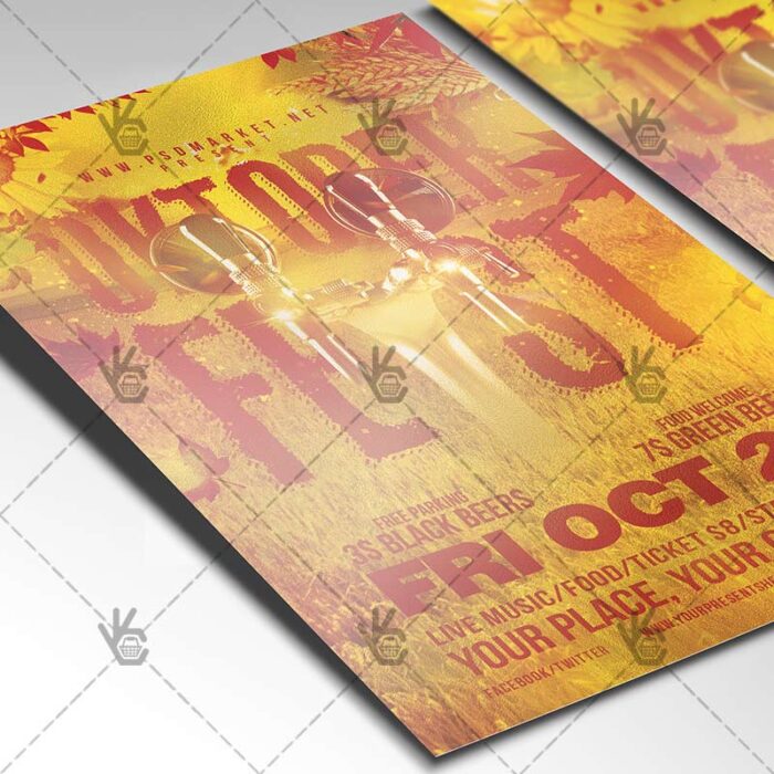 Oktoberfest Event - Autumn Flyer PSD Template - Image 2