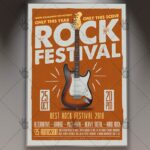 Rock Fest - Club Flyer PSD Template
