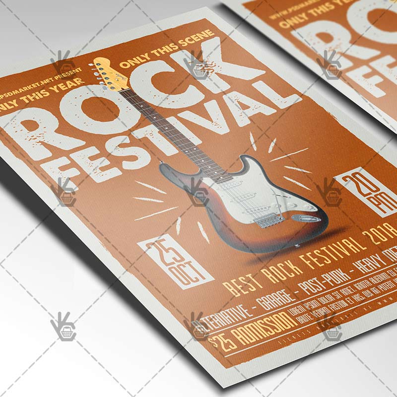 rock_fest_flyer_psdmarket_2.jpg Rock Fest - Club Flyer PSD Template - Image 2