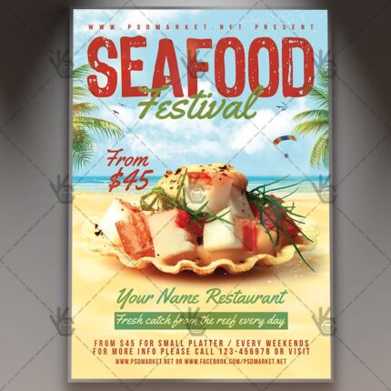 Seafood Weekend - Premium Flyer PSD Template