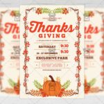 Thanksgiving Celebration - Seasonal A5 Flyer Template